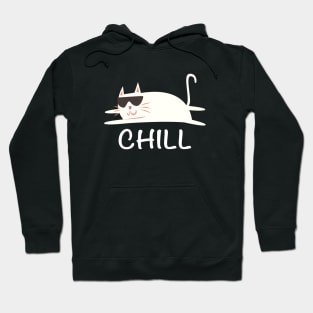 Chill Cat Funny Hoodie